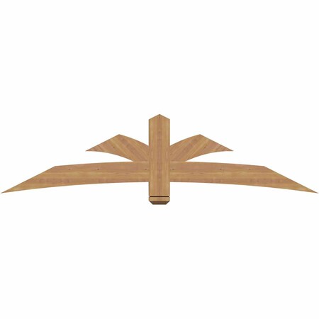 Ekena Millwork Davenport Timber Gable Bracket, Western Red Cedar, 84"W x 21"H x 3 1/2"D x 5 1/2"F, 6/12 Pitch GBW084X21X0406DAV00SWR